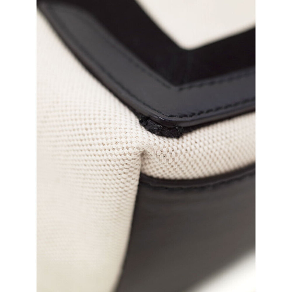 Balenciaga Cabas handbag logo canvas leather white black - Picture 4 of 9